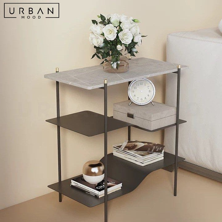 BUMI Minimalist Sintered Stone Display Shelf