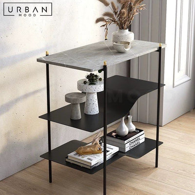 BUMI Minimalist Sintered Stone Display Shelf