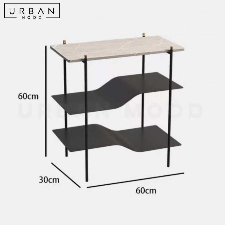 BUMI Minimalist Sintered Stone Display Shelf