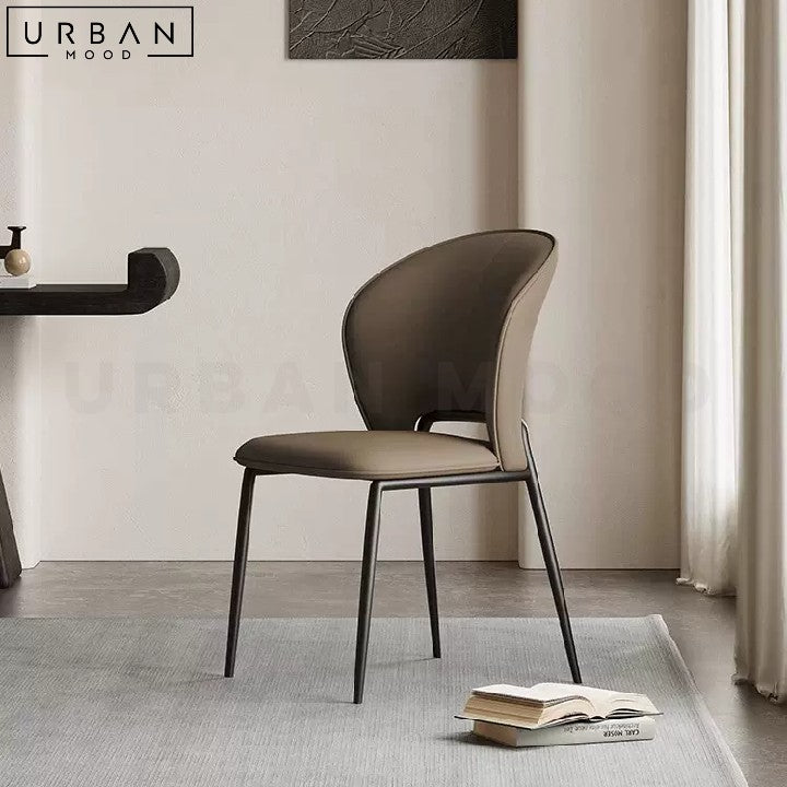 BURJE Modern Leather Dining Chair