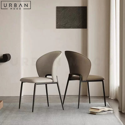 BURJE Modern Leather Dining Chair