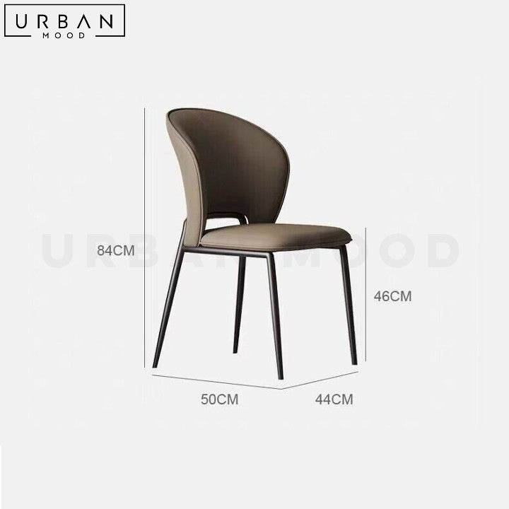 BURJE Modern Leather Dining Chair