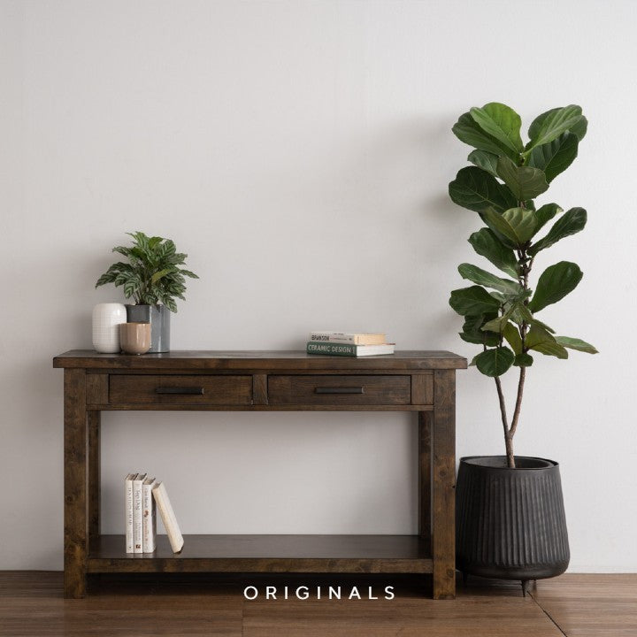 BUSHI Modern Solid Wood Console Table