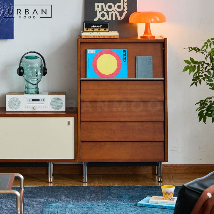 BUTTER Japandi Solid Wood Chest Of Drawers