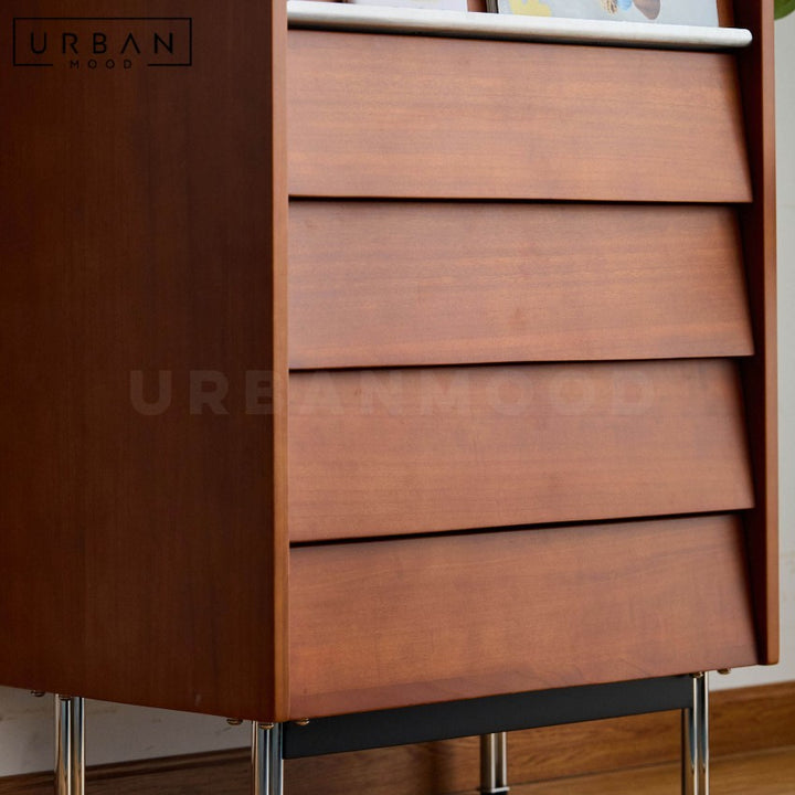 BUTTER Japandi Solid Wood Chest Of Drawers