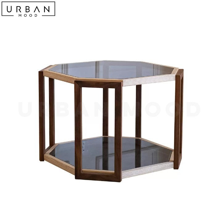 BURREN Vintage Glass Coffee Table