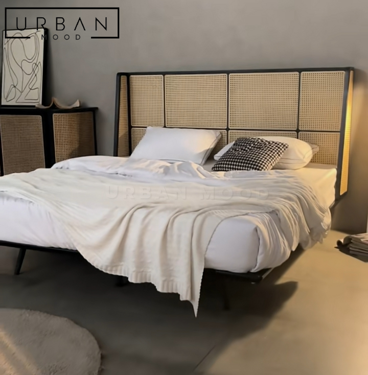 BAMBI Vintage Rattan Bedframe