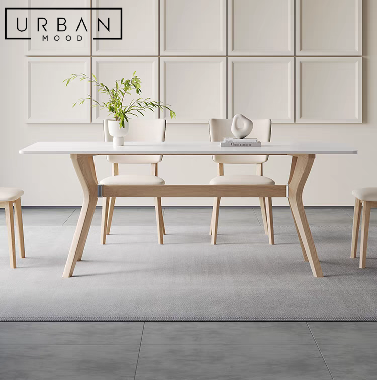 BARRETT Japandi Sintered Stone Dining Table & Chairs