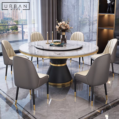 BELGIAN Modern Marble Round Dining Table