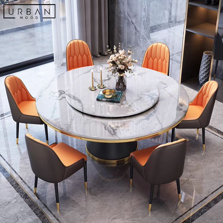 BELGIAN Modern Marble Round Dining Table