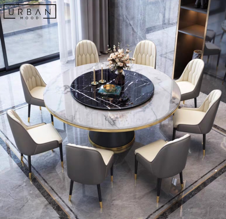 BELGIAN Modern Marble Round Dining Table