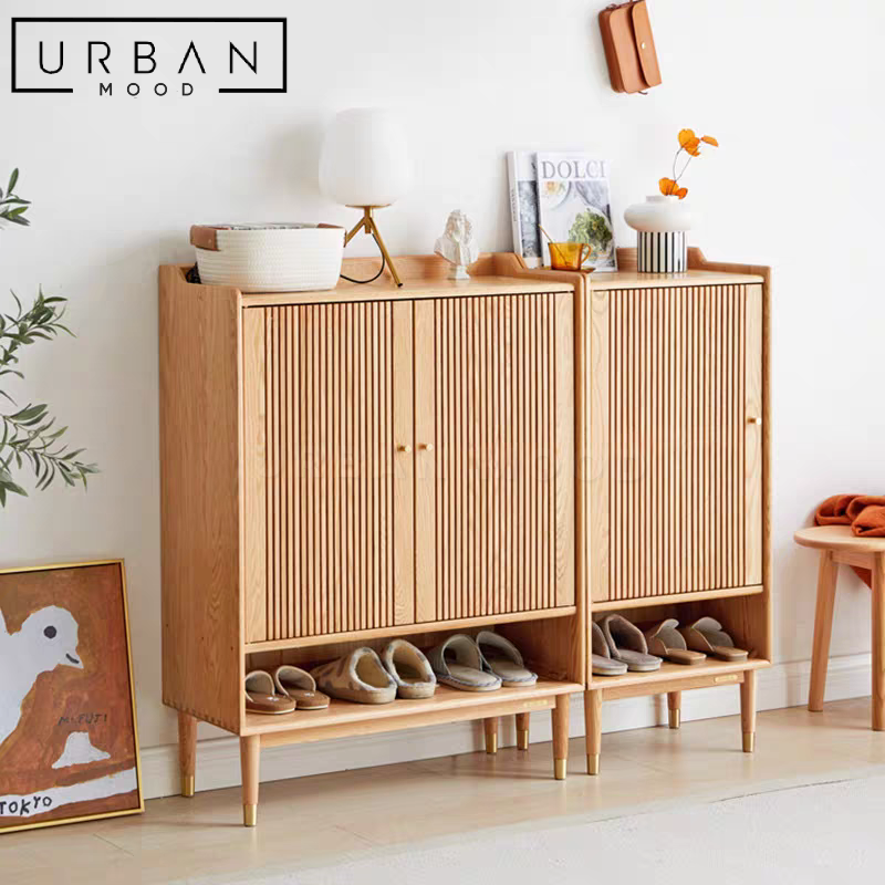 BENEDICT Japandi Solid Wood Shoe Cabinet Urban Mood benedict-japandi-solid-wood-shoe-cabinet-urban-mood