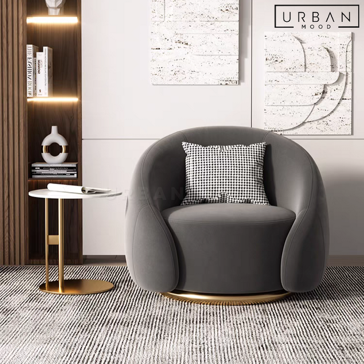 BENSON Modern Velvet Armchair