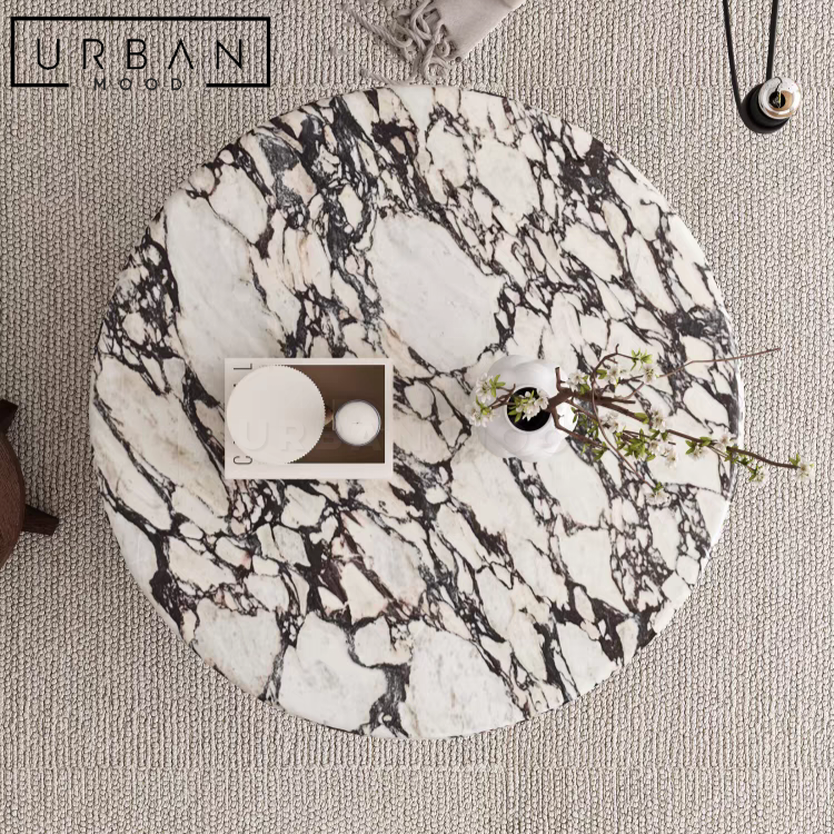 BIANCO Modern Round Marble Coffee Table