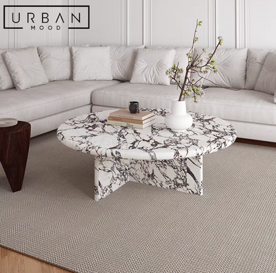 BIANCO Modern Round Marble Coffee Table