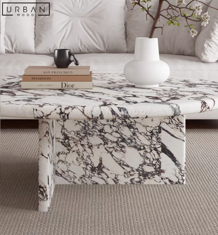 BIANCO Modern Round Marble Coffee Table