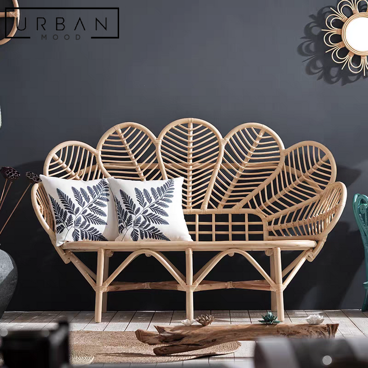 BLANCHE Rustic Rattan Chair