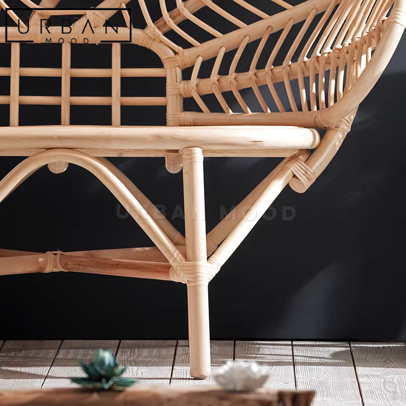 BLANCHE Rustic Rattan Chair