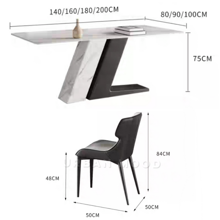 BLISS Modern Sintered Stone Dining Table