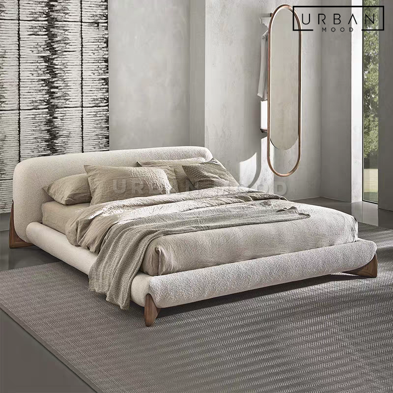 BOBBIT Modern Boucle Bedframe – Urban Mood