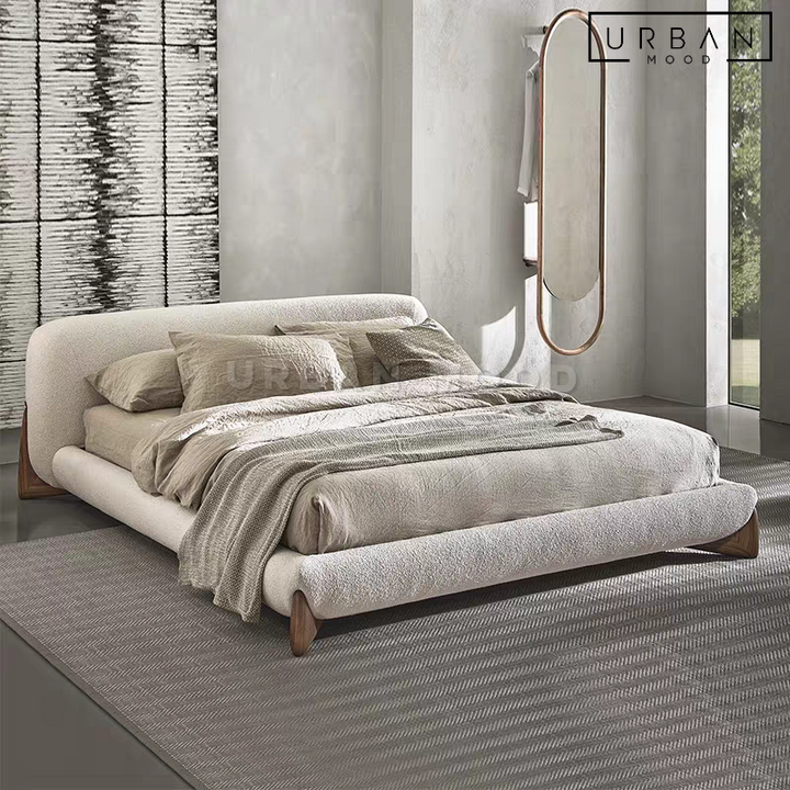 BOBBIT Modern Boucle Bedframe