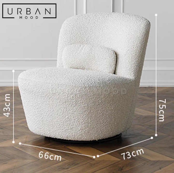 BONO Modern Boucle Armchair