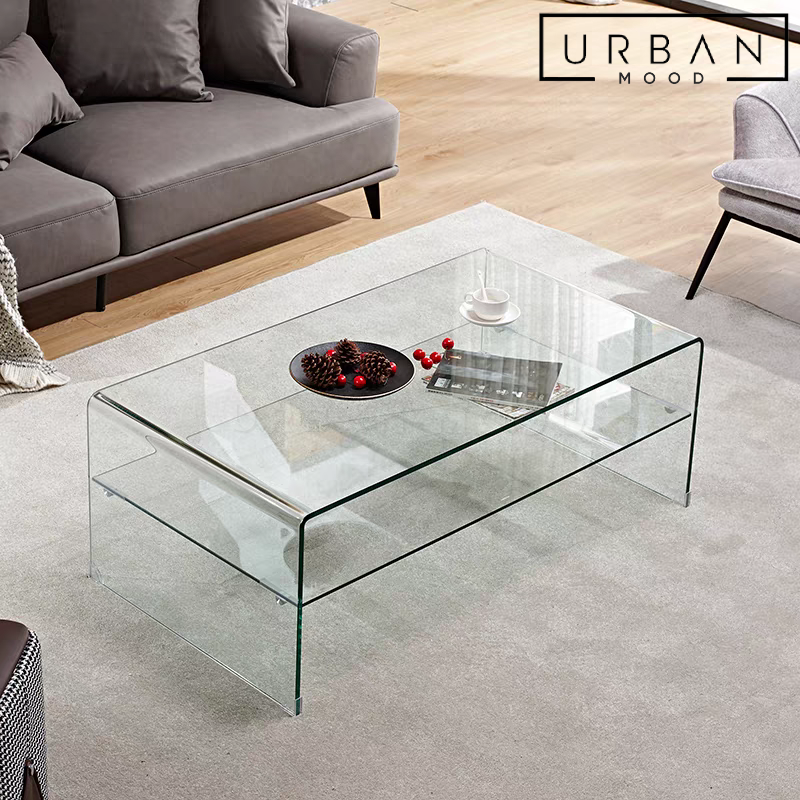 BRITT Minimalist Glass Coffee Table