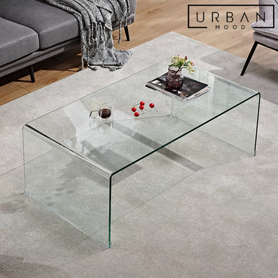 BRITT Minimalist Glass Coffee Table