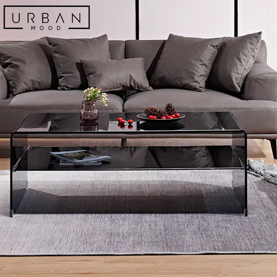 BRITT Minimalist Glass Coffee Table