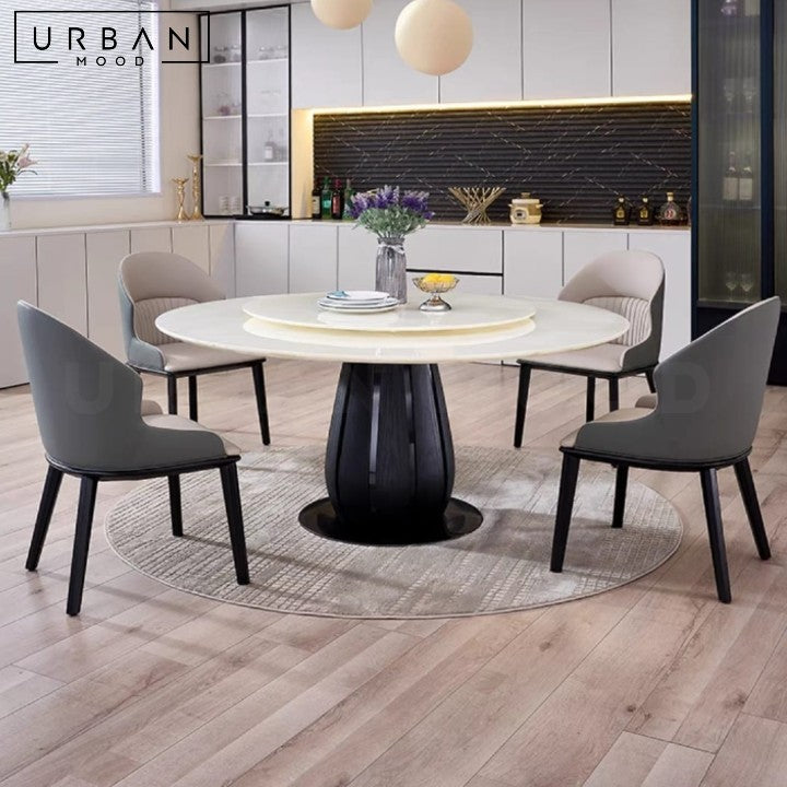 CABEZ Modern Round Marble Dining Table