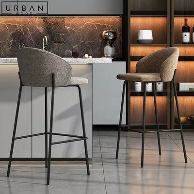 CABRAL Modern Fabric Bar Stool