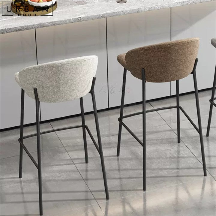 CABRAL Modern Fabric Bar Stool