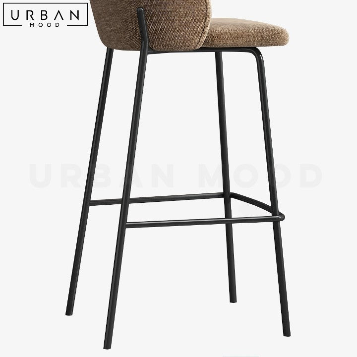 CABRAL Modern Fabric Bar Stool