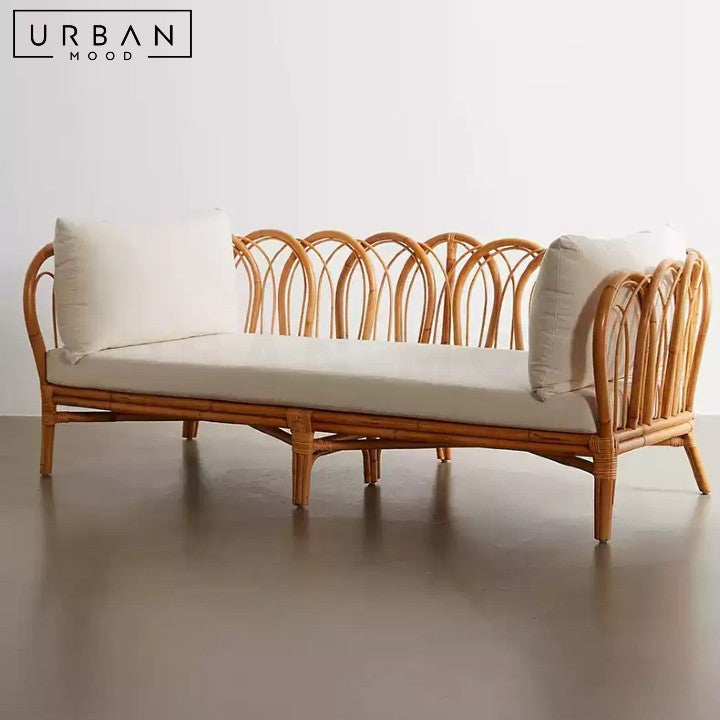 CACERES Rustic Rattan Sofa