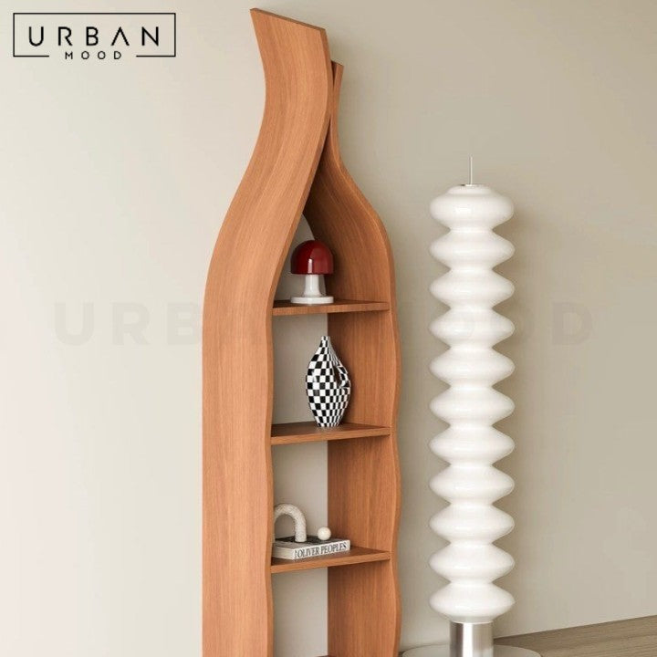 CAKONI Modern Solid Wood Display Shelf