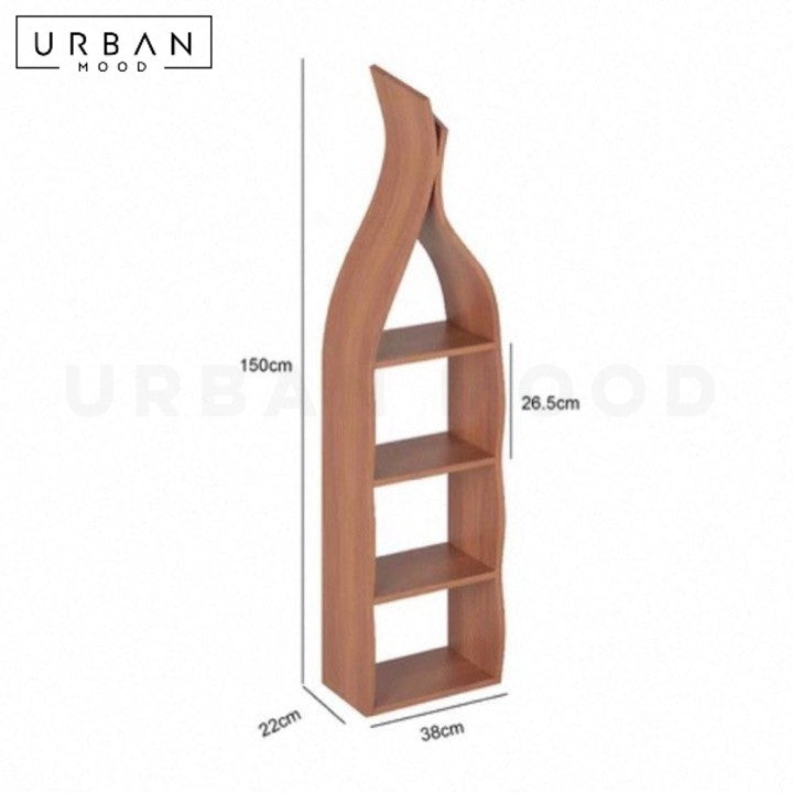 CAKONI Modern Solid Wood Display Shelf