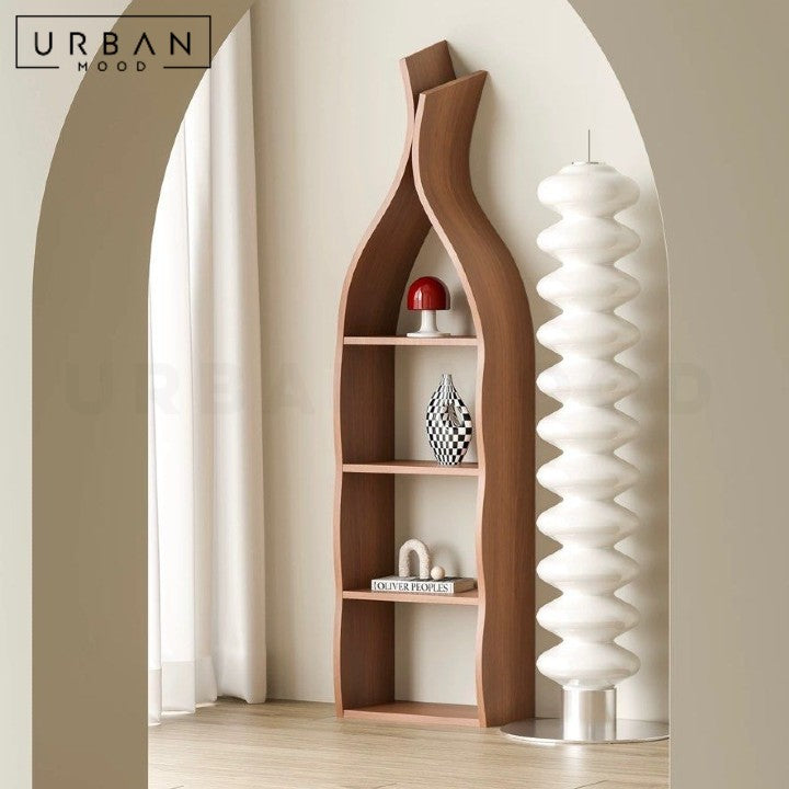 CAKONI Modern Solid Wood Display Shelf