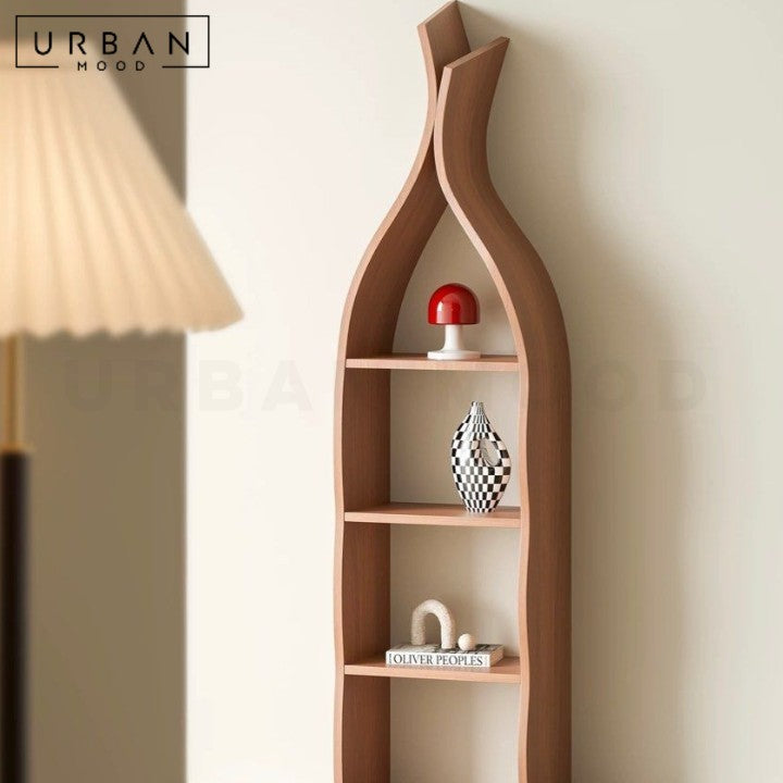 CAKONI Modern Solid Wood Display Shelf