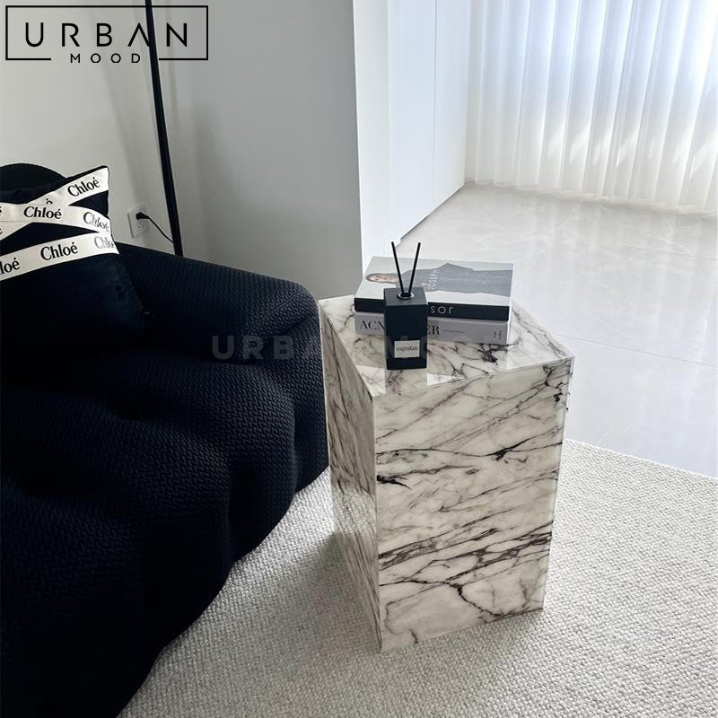 CAL Modern Marble Side Table