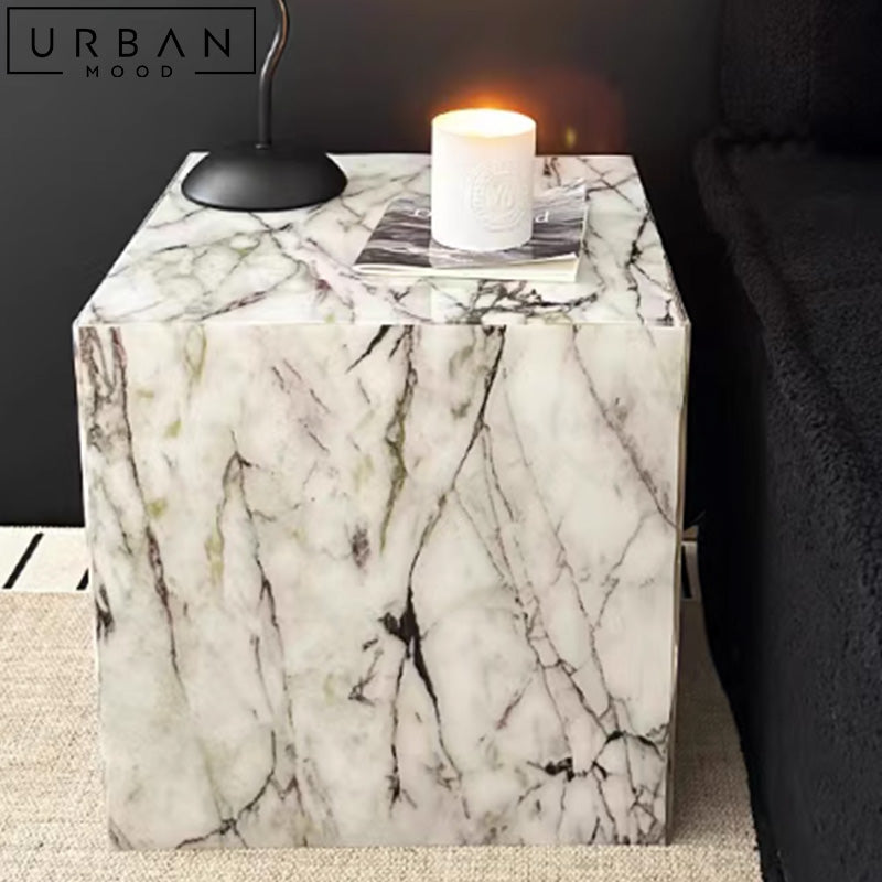 CAL Modern Marble Side Table – Urban Mood