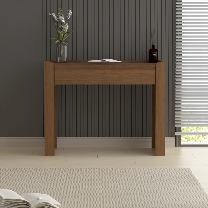 CALACATTA Rustic Solid Wood Vanity Table - Urban Mood Singapore