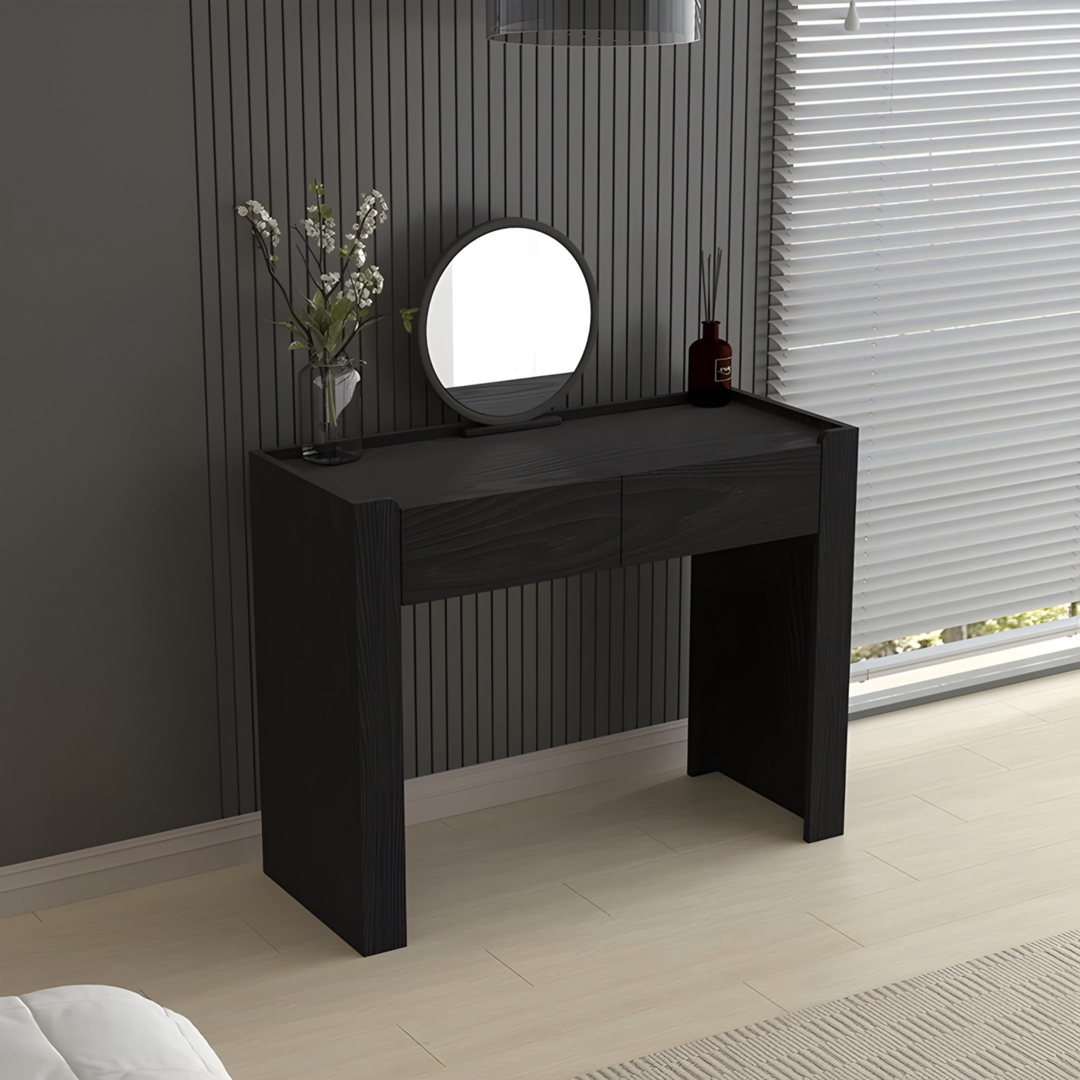 CALACATTA Rustic Solid Wood Vanity Table - Urban Mood Singapore