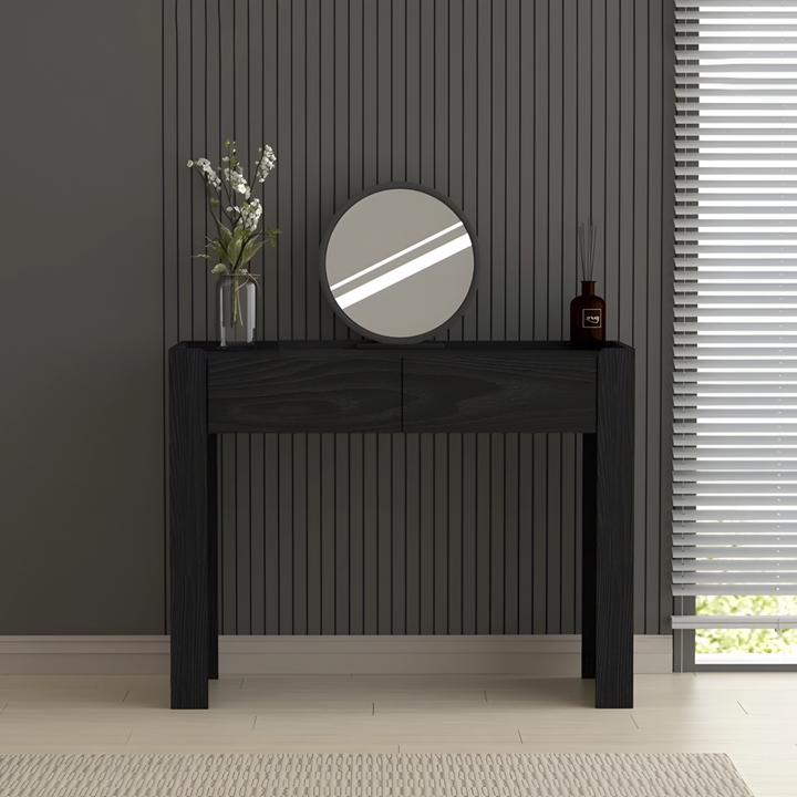 CALACATTA Rustic Solid Wood Vanity Table - Urban Mood Singapore