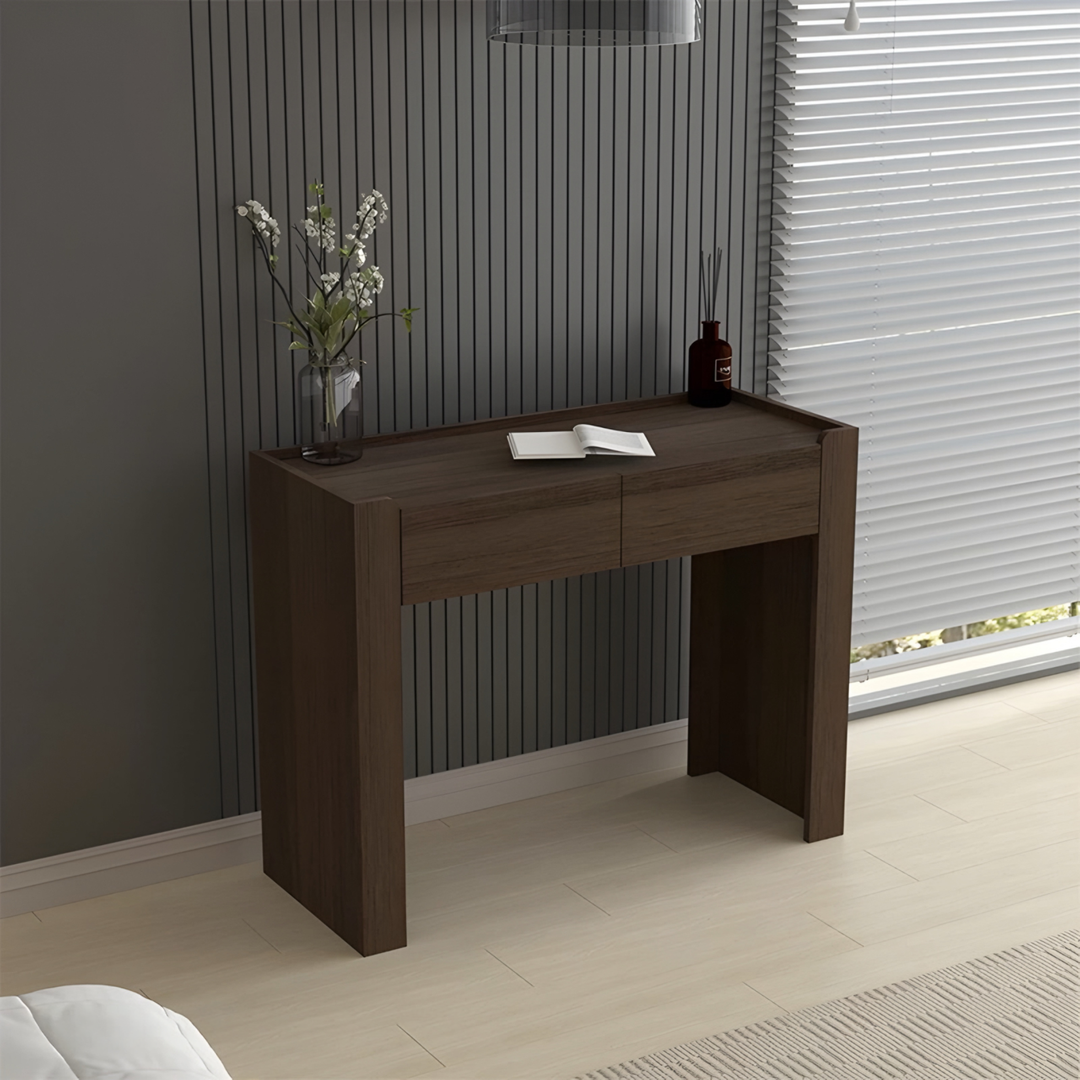 CALACATTA Rustic Solid Wood Vanity Table - Urban Mood Singapore