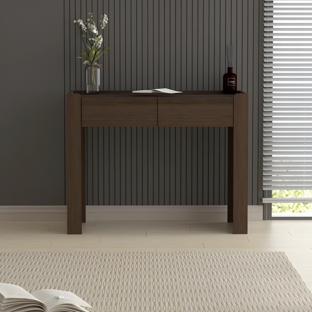 CALACATTA Rustic Solid Wood Vanity Table - Urban Mood Singapore