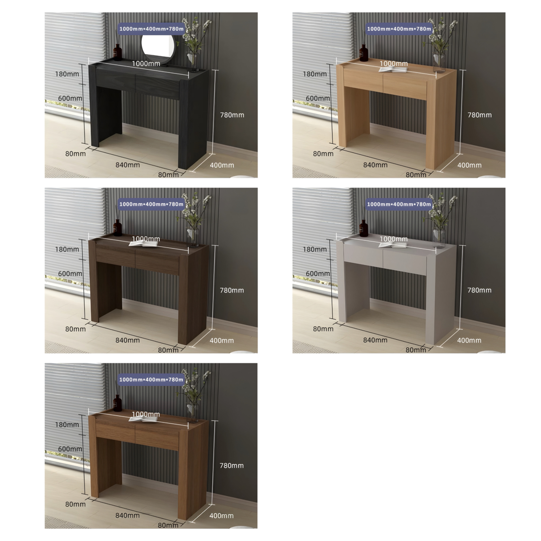 CALACATTA Rustic Solid Wood Vanity Table - Urban Mood Singapore