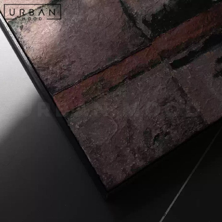 CALDERON Brutalist Oil Painting