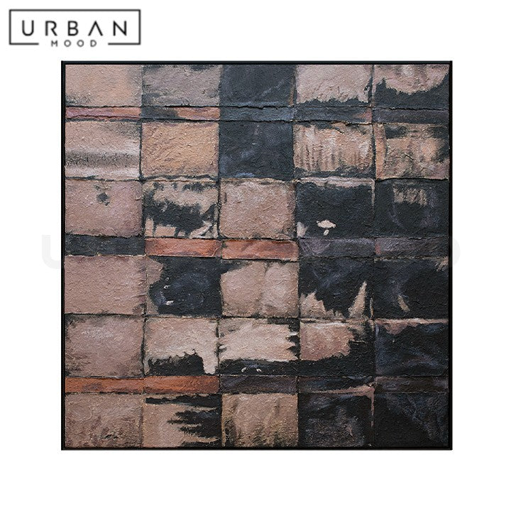 CALDERON Brutalist Oil Painting
