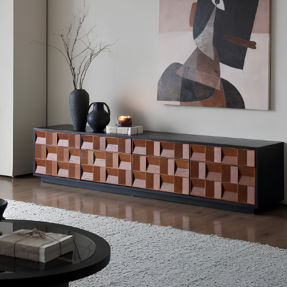 CALDIVO Modern Solid Wood TV Console - Urban Mood Singapore