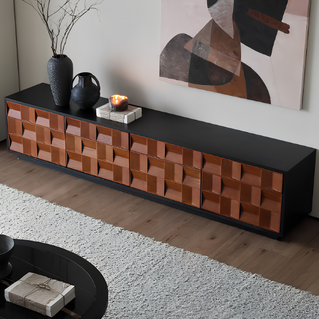 CALDIVO Modern Solid Wood TV Console - Urban Mood Singapore